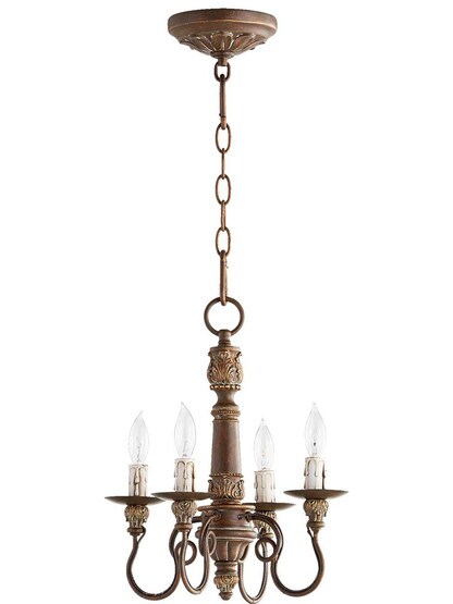 Salento 4-Light Chandelier in Vintage Copper.